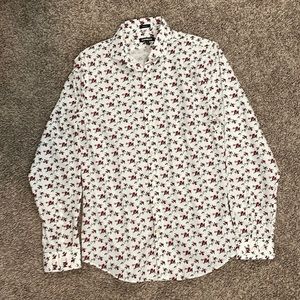 Express dress shirt flower print size small extra slim